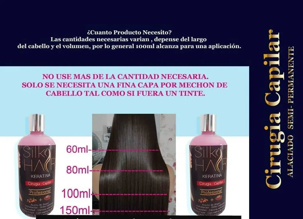 Kit De Alaciado Semipermanente - Cirugía Capilar Silky Hair