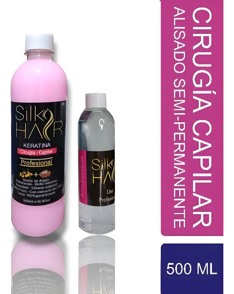 Silk Hair Keratina Brasileña Tratamiento De Alisado 500 Ml