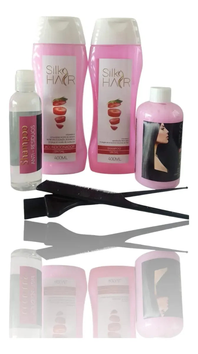 Kit De Alaciado Semipermanente - Cirugía Capilar Silky Hair