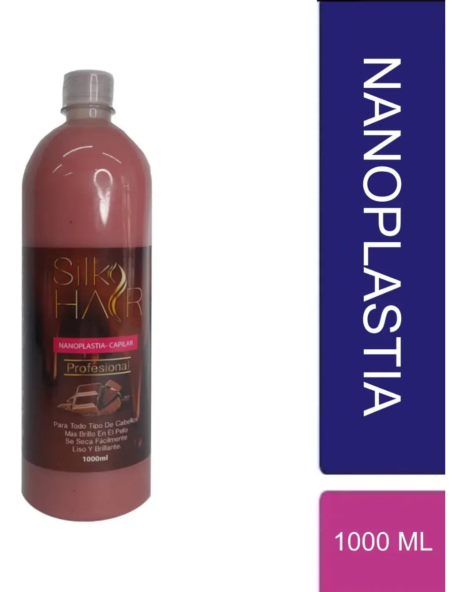 Nanoplastia Silky Hair 1 Litro Con Shampoo Antiresiduos